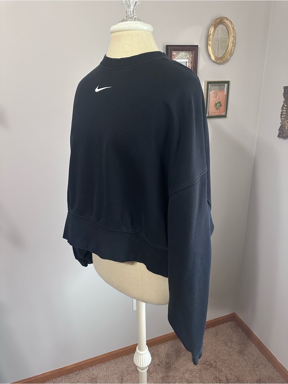 Nike Phoenix Fleece Crew Neck Pullover Sweatshirt - Picture 3 of 7